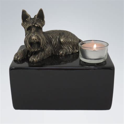 Hundeurne Scottish Terrier Mit Teelicht Urnitas