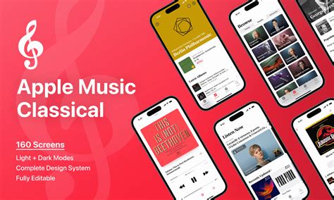 Full Apple Music Classical App Figma