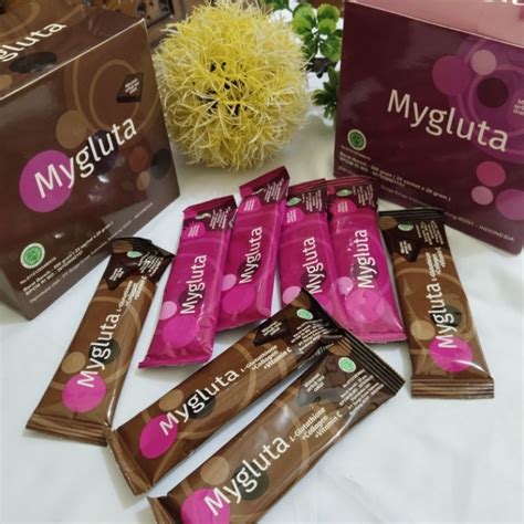 Jual Mygluta Sachet Minuman Kolagen Shopee Indonesia