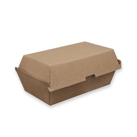 Brown Kraft Board Snack Box Regular Kraft Clamshells Cardboard