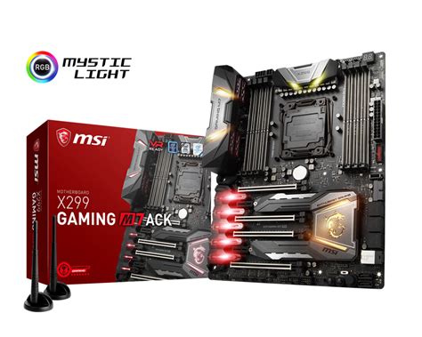 For High End Gaming Pc Build Msi X Gaming M Ack Motherboard Msi