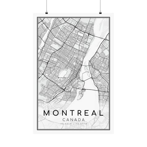 Map Of Montreal Montreal Map Print Montreal Map Poster City Map