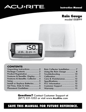 Fillable Online Rain Gauge Fax Email Print PdfFiller