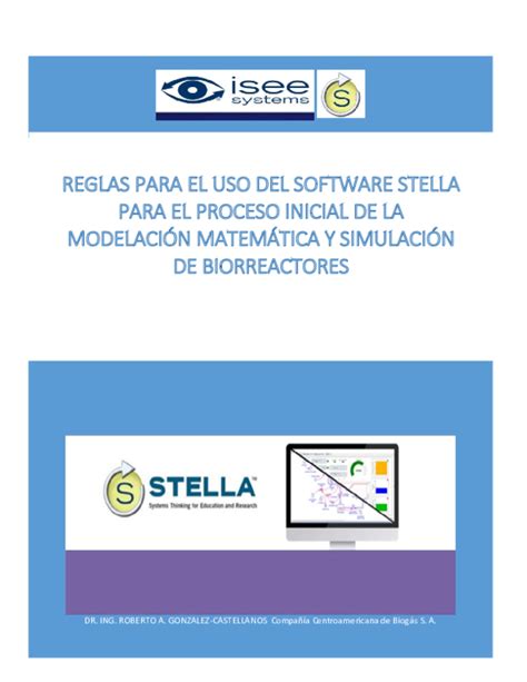 Pdf Reglas Para El Uso Del Software Stella Para El Proceso Inicial De La Modelación Matemática