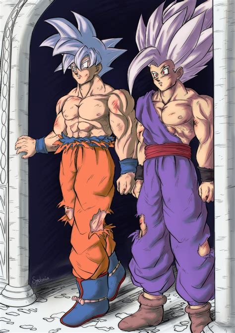 Goku Mui Y Gohan Beast Personajes De Dragon Ball Dragones