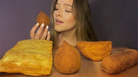 Asmr Salgados Coxinha Pastel Risoles E Enroladinho De Salsicha