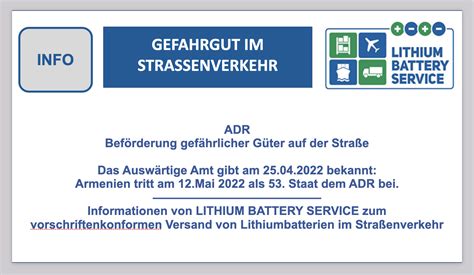 ADR Beförderung gefährlicher Güter auf der Straße Das Auswärtige Amt