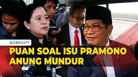 Isu Pramono Anung Mundur Dari Seskab Begini Jawaban Puan Maharani