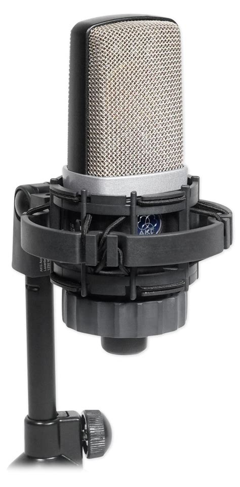 AKG C214 Studio Condenser Microphone Recording Mic+Mackie Big Knob ...