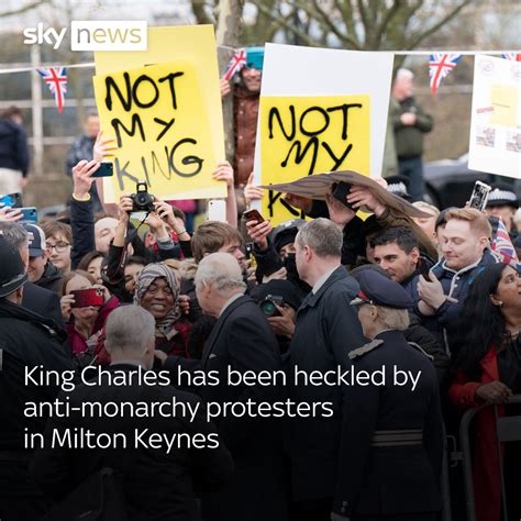 Sky News On Twitter King Charles Has Been Heckled By Anti Monarchy