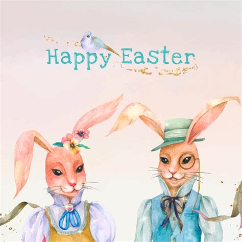 Free Editable Happy Easter Template Vector Free Vector Template