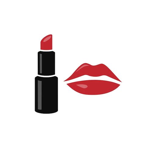 Premium Vector Lipstick Vector Illustration Lips With Lipstick