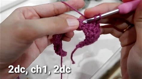 dc ch dc   stitch youtube