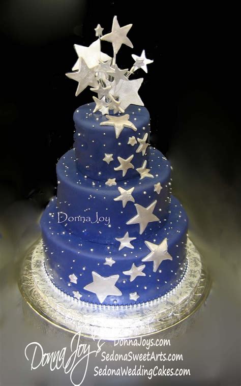 Starry Nights Star Themed Wedding Cakes Themed Wedding Cakes Wedding