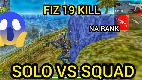 Novo Rei Da Solo Vs Squad Fiz 19 Kill Nessa Partidas Solo Vs Squad Nq