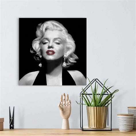 Halter Top Marilyn Red Lips Wall Art Canvas Prints Framed Prints