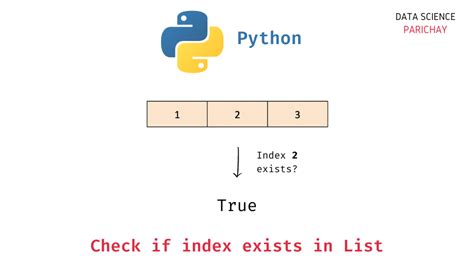 Python Check If Index Exists In List Data Science Parichay