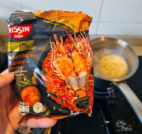 Thailand Nissin Shrimp Tom Yum Creamy Sauce Noodles Review