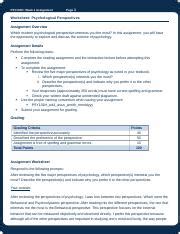 PSY101H Wk1 Assn Mcauley 071722 Docx PSY101H Week 1 Assignment