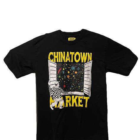 Chinatown Market Mens Black T Shirt Depop