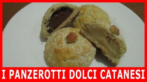 I PANZEROTTI DOLCI CATANESI CON CREMA BIANCA E AL CACAO Il Dolce