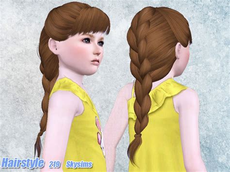 The Sims Resource Skysims Hair Child 219n