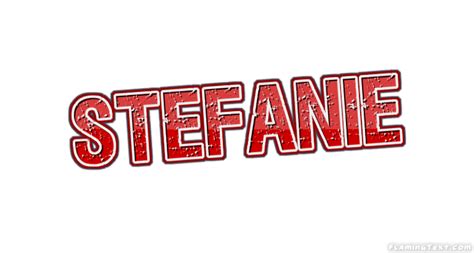 Stefanie Лого | Бесплатный инструмент для дизайна имени от Flaming Text