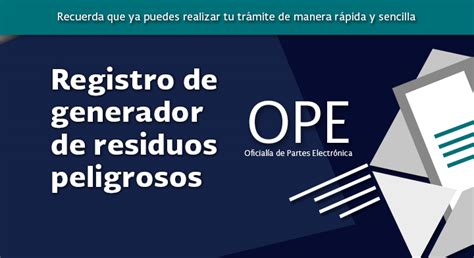 Obt N En L Nea Tu Registro Como Generador De Residuos Peligrosos