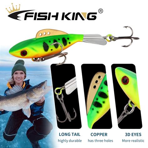 Fish King Winter Ice Fishing Lure Mm Mm D Eyes Jig Bait