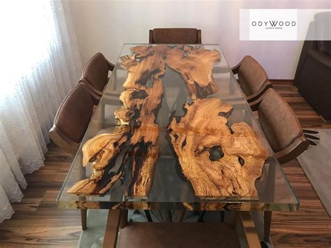 Epoxy Resin Olive Wood Dining Table | Etsy | Yemek masası, Epoksi, Yemek masasi