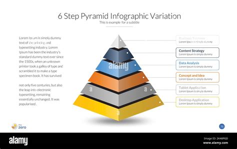 La conception vectorielle de modèle d infographie pyramidale peut être