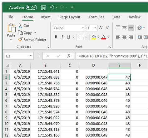 Working With Milliseconds In Excel Digital Scales Blog