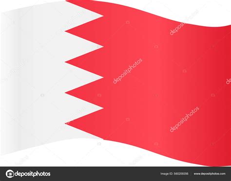 Bahrein Vlaggengolf Ge Soleerd Png Transparante Achtergrond Symbool