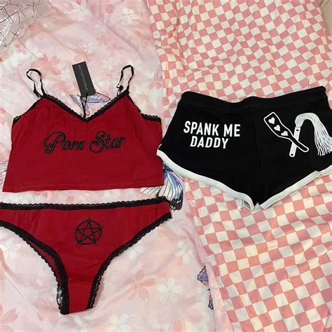 Dolls Kill Widow Underwear Set And Hot Depop