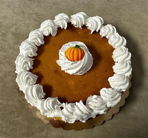 Pumpkin New York Cheese Cake 8 Inch Rillings Bucks County Bakery