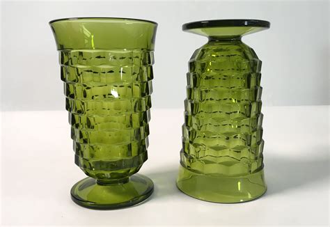 Vintage Green Glass Cups At Olivelmartino Blog