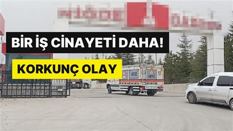 Niğde de İş Cinayeti Gazoz Fabrikasında Tanka Düşen 2 İşçi Hayatını