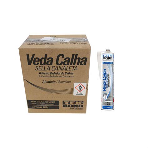 Caixa Adesivo Veda Calha Alum Nio Tekbond G Und