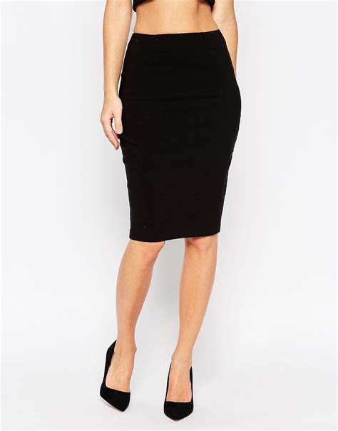 ASOS High Waisted Pencil Skirt At Asos Latest Fashion Clothes