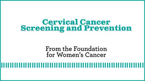 Cervical Cancer Screening And Prevention Update A Womans Health