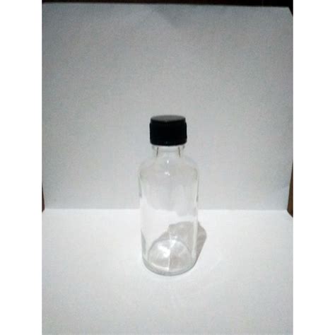 Jual Botol Kaca Bening Tebal 50ml Tutup Ulir Hitam Shopee Indonesia