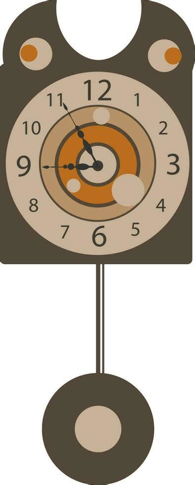 Clock with pendulum vector or color illustration 34513034 Vector Art at ...