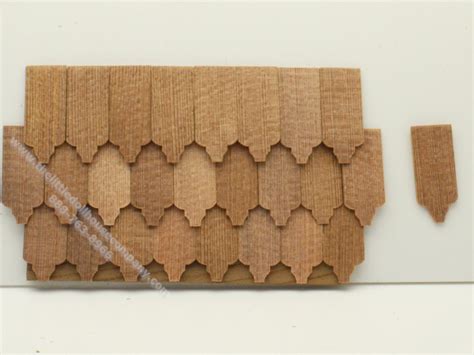 Dollhouse Scale Model Cedar Shingles - Decorative Classical [ALS D36] | The Little Dollhouse Company