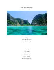 Maya Bay Thailand Docx Sti College Tarlac Case Analysis Maya Bay