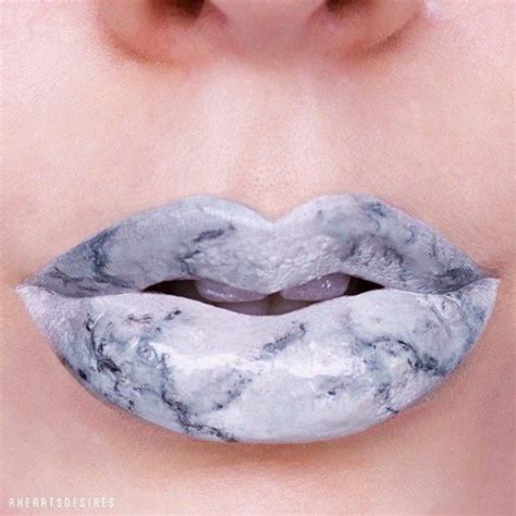 Marble Lips La Tendencia Que Dejará Tus Labios De Piedra Lip Art