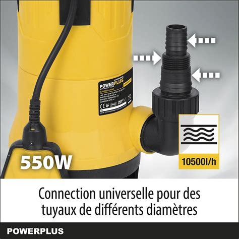 Powerplus Pompe à Eau Électrique POWXG9513 Pompe à Eau Submersible de