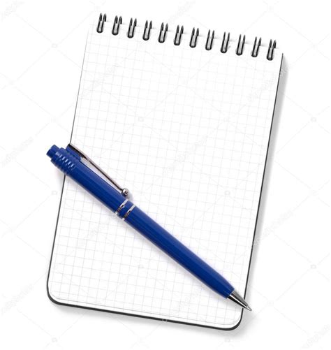 Blank Notepad With Pen Stock Photo Karandaev 2459264