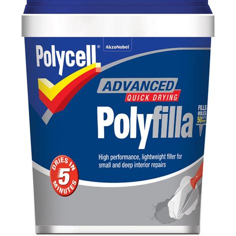 Polycell Advanced Quick Drying Ready Mixed White Polyfilla Ml Wilko