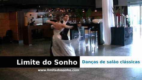 Danças De Salão Clássicas Limite Do Sonho Par De Dança Raquel E