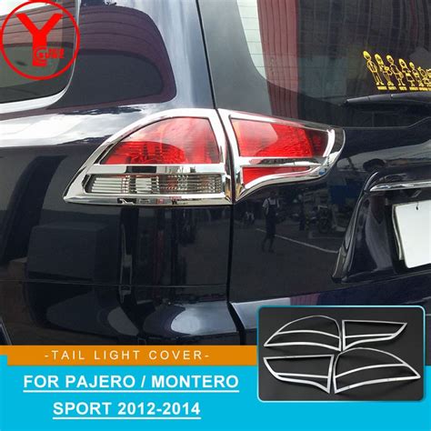 Chrome Tail Rear Lights Cover For Mitsubishi Pajero Sport Montero Sport